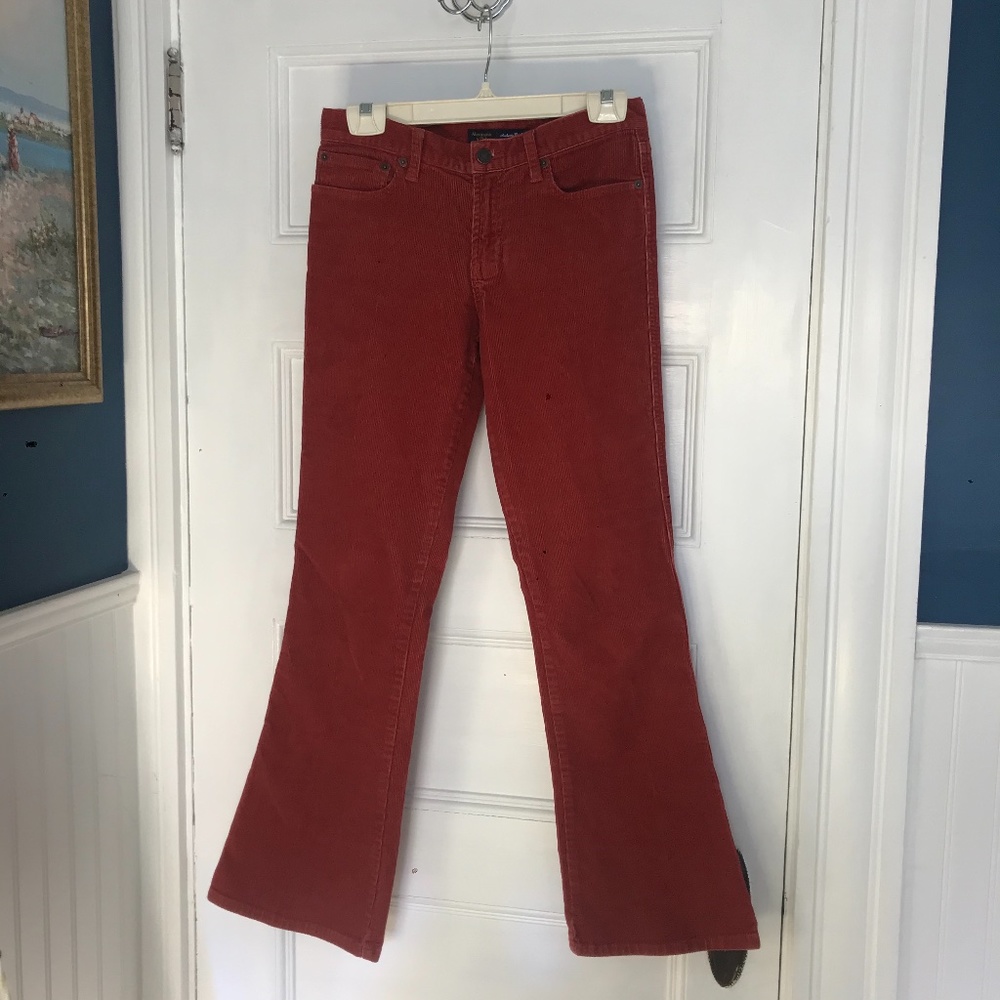 Abercrombie & Fitch Boot Cut Corduroys Cords Rust Sz 2